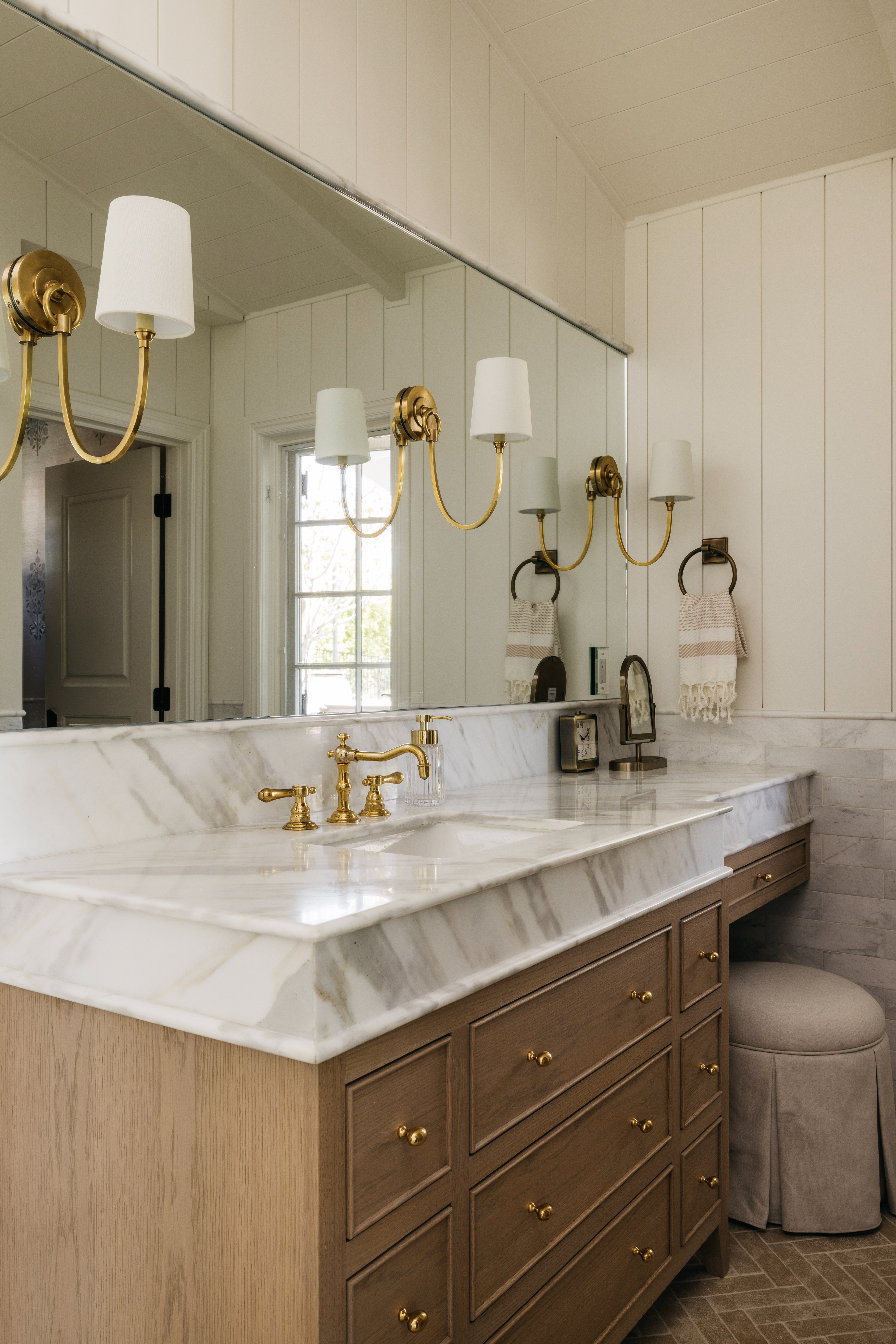 Primary bath vanity wide