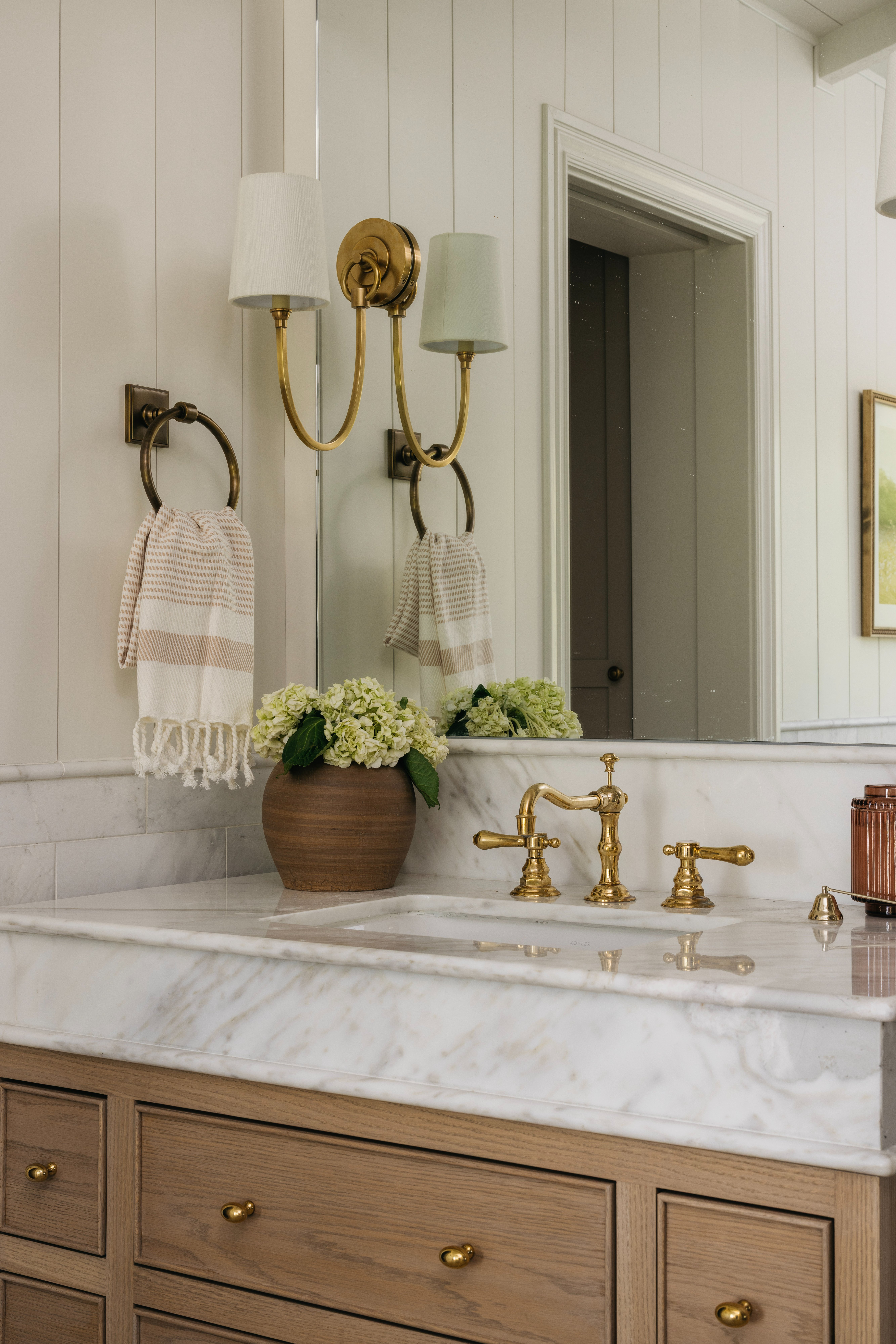 Primary bath vanity detail