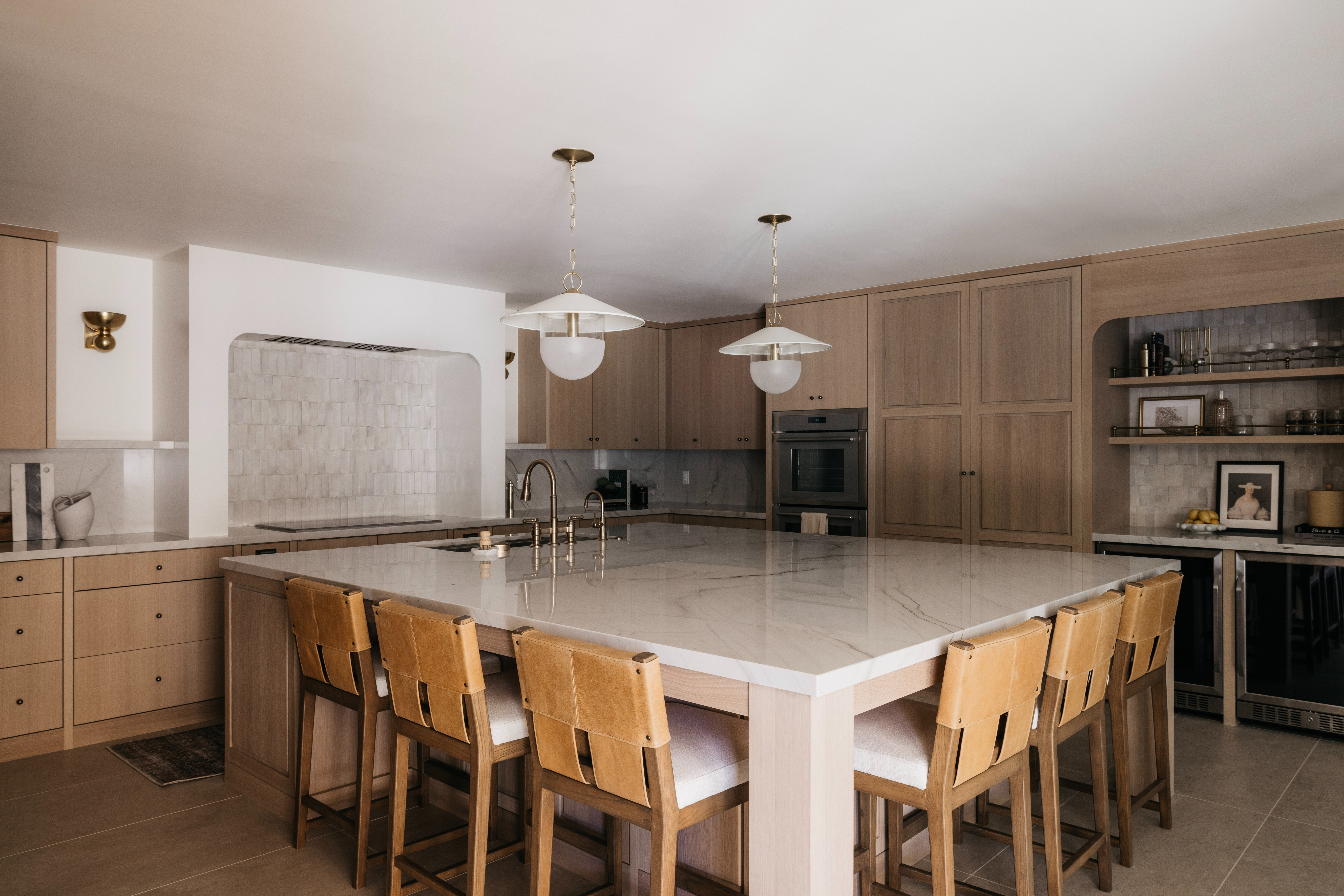 Kitchen island wide view, Golden Ranch