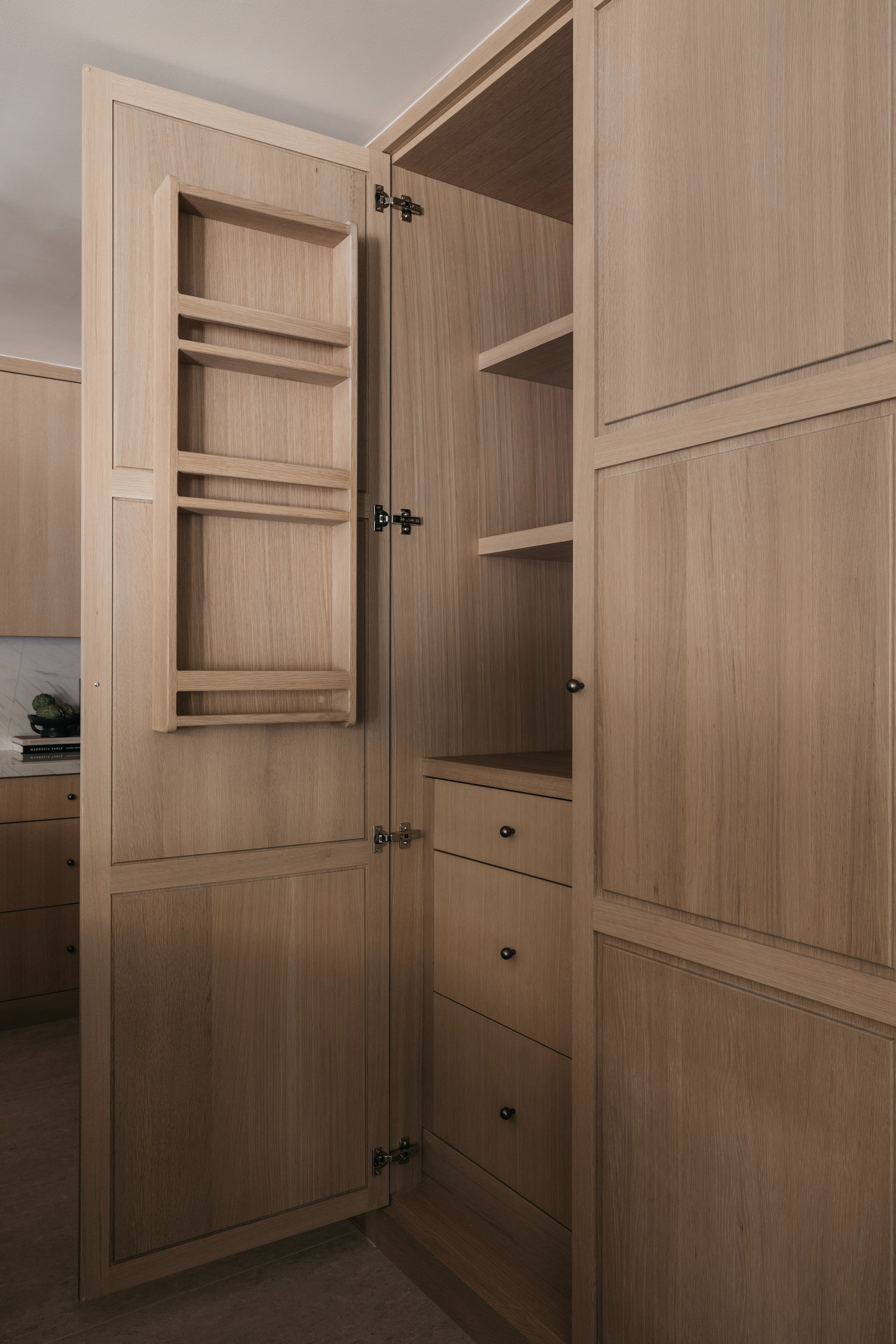 Custom pantry cabinet with spice rack, Golden Ranch