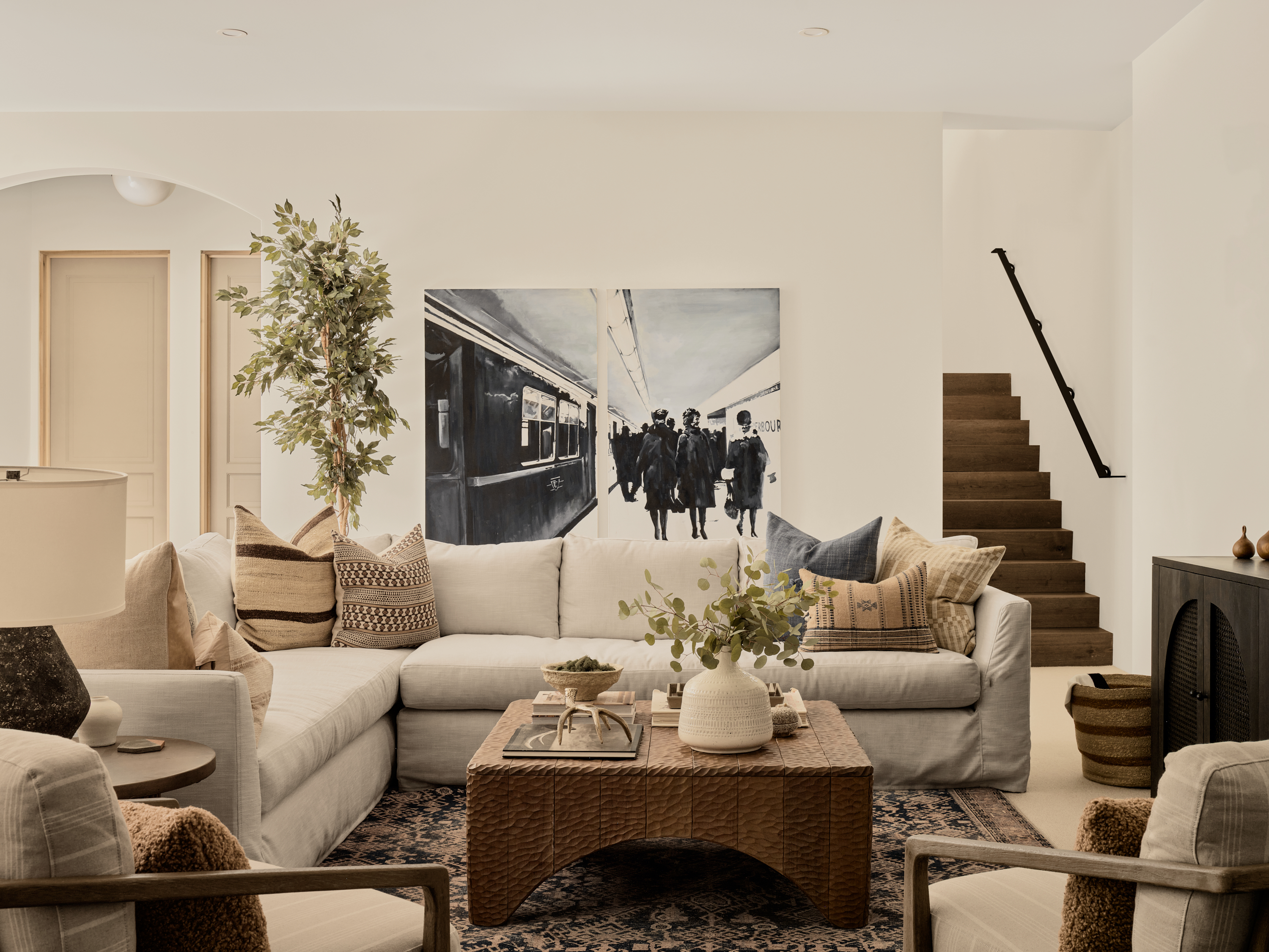 Lower level living room